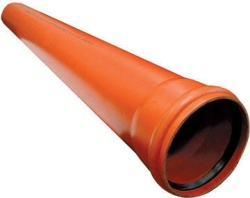 Труба ПВХ ф160х4,0х1м для внешней канализации